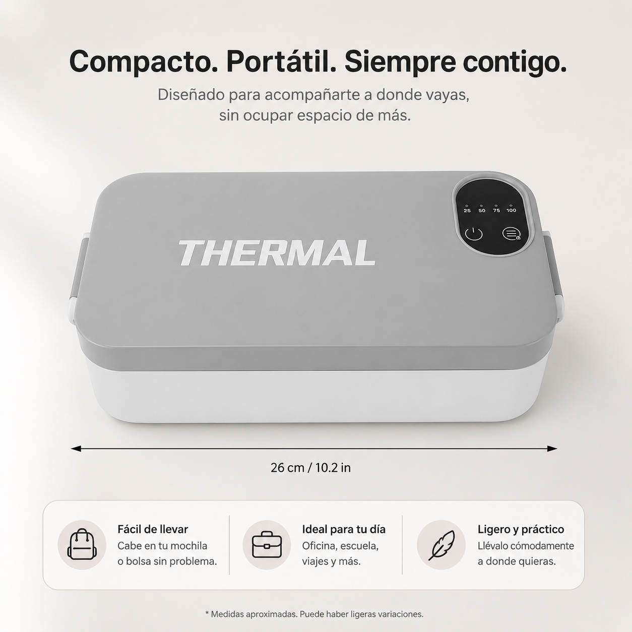 THERMAL Tóper Calefactable Portatil