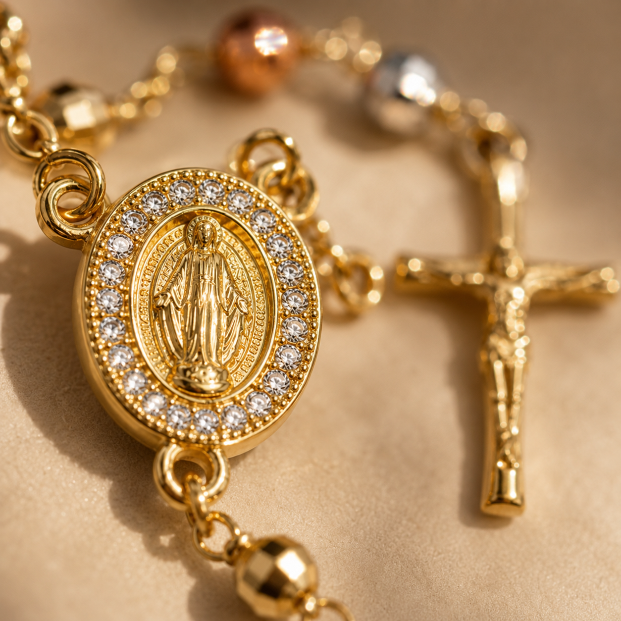 Fides Aurea | Pulsera Rosario
