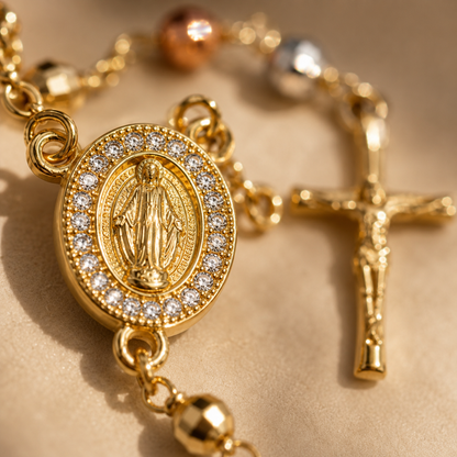 Fides Aurea | Pulsera Rosario