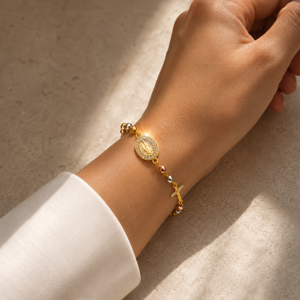 Fides Aurea | Pulsera Rosario